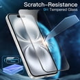 thumbnail image 5 of JETech Full Coverage Screen Protector for iPhone 16 6.1-Inch, Black Edge Tempered Glass Film with Easy Installation Tool, Case-Friendly, HD Clear, 3-Pack, 5 of 7