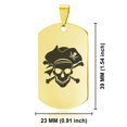 thumbnail image 2 of Stainless Steel Pirate Warrior Champion Dog Tag Keychain Circle Ring, 2 of 2