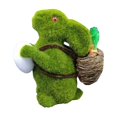 thumbnail image 2 of Conejo de simulación Conejo de de Pascua Miniaturas de animales Decoración de conejo de Estatua de conejo de flocado para la 16cmx13cmx8cm Gloria Conejo de musgo de Pascua, 2 of 9