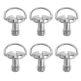 thumbnail image 1 of EeaseCA 6PCS 1/4 Inch Folding D-Ring Adapter Screw Cam Tripod Monopod Quick Release Plate for Camera, 1 of 7
