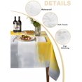 thumbnail image 2 of Yellow Grey Oil Painting Table Cloth 60x84 Inch Rectangle, Modern Art Ombre Watercolor Waterproof Tablecloth Washable Table Cover for Party Picnic Dinner Decor, 2 of 9