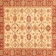 thumbnail image 1 of Ahgly Company Indoor Square Oriental Orange Traditional Area Rugs, 8' Square, 1 of 4