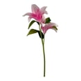 thumbnail image 1 of Flor Mainstays Lily Artificial con 2 Tallos Rosa, 1 of 4