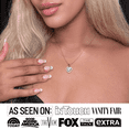 thumbnail image 2 of Cate & Chloe Amora 18k Rose Gold Plated Heart Pendant Necklace with Simulated Diamonds for Women, 2 of 9