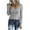 Gray, variant on Women Fall Tops Long Sleeve Henley T Shirts Button Down Slim Fit Tops Scoop Neck Ribbed Knit Shirts