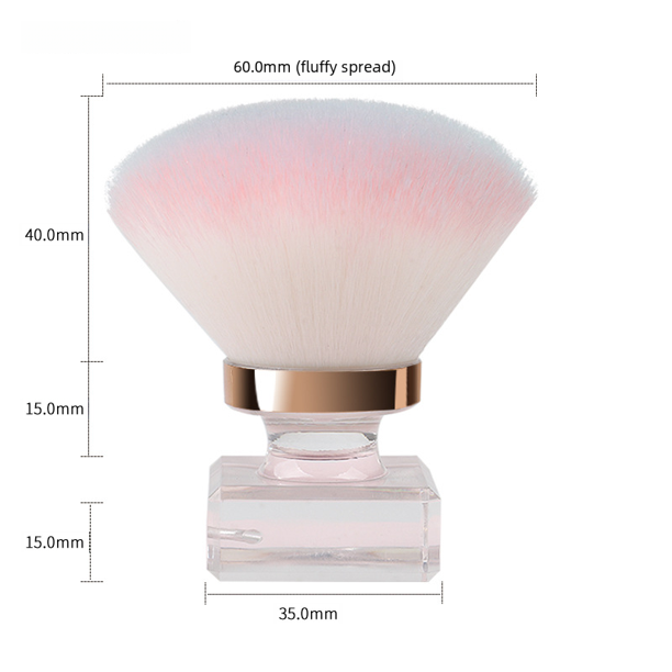 Brocha para polvos de uñas individual Brocha para base Brocha para maquillaje Herramientas de maquillaje de belleza Brocha para maquillaje con forma de hongo