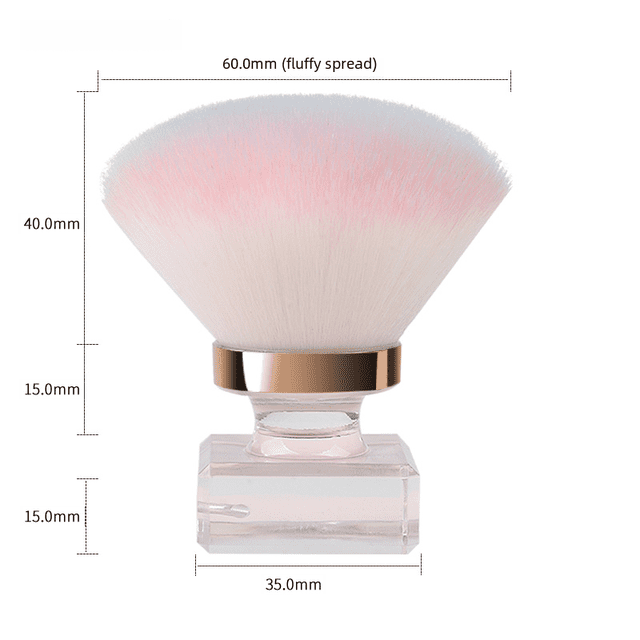Brocha para polvos de uñas individual Brocha para base Brocha para maquillaje Herramientas de maquillaje de belleza Brocha para maquillaje con forma de hongo