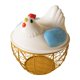 thumbnail image 3 of Cesta de huevo de pollo Soporte de huevo fresco Contenedor de almacenamiento de huevo redondo rústico Encimera Cesta de recolección de huevos para, 3 of 8