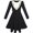 Black, variant on Girls Dress Back School Uniform Long Sleeve Black Dress 6