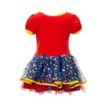 thumbnail image 3 of Wonder Woman Big Girls' Costume Dress with Gold Tiara Headband and Cape, Red (7/8), 3 of 7