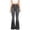 Dark Gray, variant on Aueoeo Dress Pants Women High Waisted, Women's Flare Bell Bottom Jeans High Waisted Wide Leg Denim Pants Button Up Pants