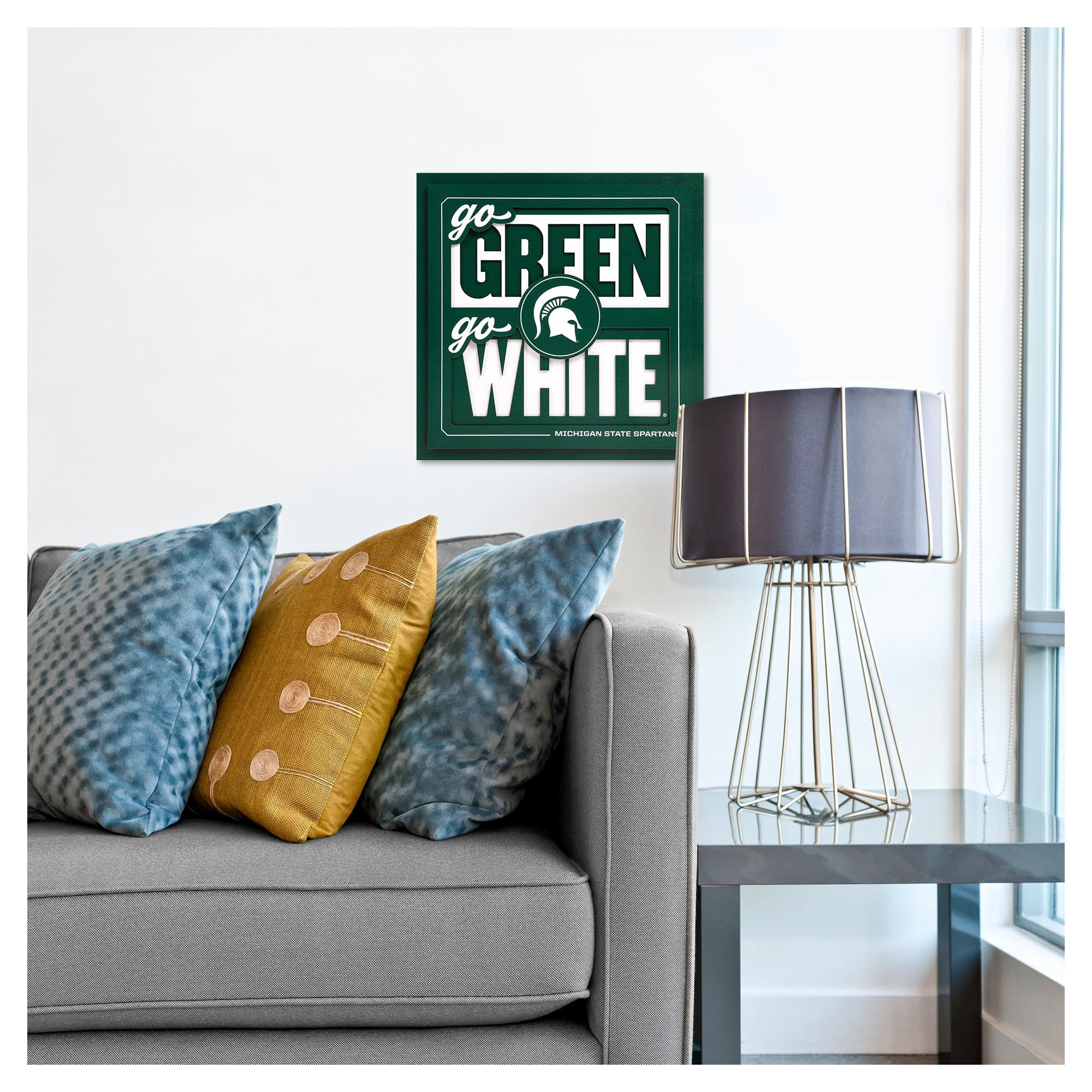 IDNA Michigan State Spartans 12" x 12" Slogan Series 3D Wall Art