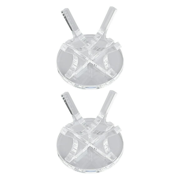 PASILI 2Pc Baseball Holder Clear Softball Display Rack Baseball Display Stand