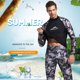 thumbnail image 1 of Jacenvly - Nuevos regalos para el Día del Padre: traje de buceo de 3 mm, Lifurious para hombre, pesca submarina, snorkel, trajes de baño divididos, decoraciones de cocina para el mostrador, ahorros, 1 of 4