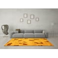 thumbnail image 3 of Ahgly Company Indoor Square Abstract Yellow Modern Area Rugs, 4' Square, 3 of 4