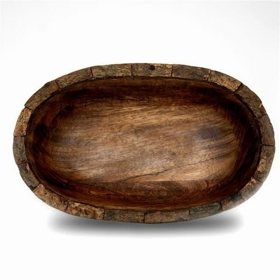 Heritage Lace Artisan Wood 10X6.5X2.75 Bowl