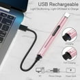 thumbnail image 4 of REIDEA S4 Lighter 2 Pack Electronic Candle Lighter Arc Windproof Flameless USB Rechargeable Lighter with Safe Button, Rose Gold, 4 of 5