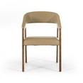 thumbnail image 2 of HomeRoots Chaise de Salle à Manger Moderne, Taupe et Noyer (Ensemble de 1), 2 of 3