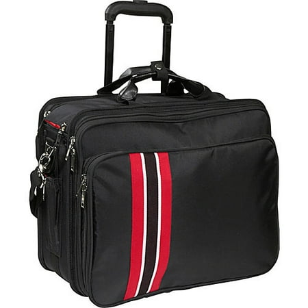 17.3" Notebook Travel Roller Black with Red Stripe
