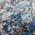 thumbnail image 2 of 5â€™ x 8â€™ Blue and White Abstract Ocean Area Rug, 2 of 5