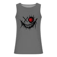 thumbnail image 4 of Taqqpue Mens Graphic Tank Tops Plus Size Crewneck Sleeveless Shirts Workout Gym Muscle Beach Tee Tops for Men, 4 of 6
