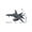 Brown, variant on assembled plastic airplane model , home display and collection, creative gifts