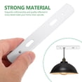 thumbnail image 3 of HEALEEP 2Pcs Light Mounting Bracket White Iron Half Round for Light Bracket in Bedroom, 3 of 8