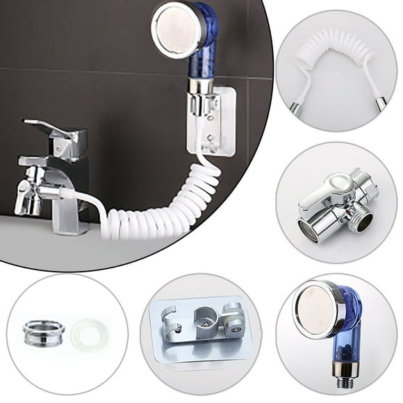 TIMIFIS Shower Head Faucet Extension Shower Set External Shampoo Artifact, Single Cut Diverter pring/Summer