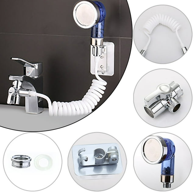 TIMIFIS Shower Head Faucet Extension Shower Set External Shampoo Artifact, Single Cut Diverter pring/Summer