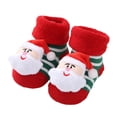 thumbnail image 3 of WUANDIXFA Chaussettes de Noël pour Enfants Chaussettes d'Hiver Rouges pour Enfants Chaussettes de Noël Nouvelles Chaussettes Épaissies Chaussettes Chaudes pour Bébé Chaussettes d'Automne et d'Hiver pour Bébé Chaussettes pour Bébé Vert Foncé,0-1 Ans, 3 of 6