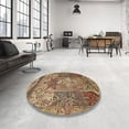 thumbnail image 3 of Ahgly Company Indoor Rectangle Traditional Dark Sienna Brown Persian Area Rugs, 6' x 9', 3 of 6