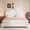 White, variant on Boucle Queen Size Bed Frame with Adjustable Headboard, Upholstered Cloud Platform Bed Frame with Wood Slats, Noise-Free Queen Bed, No Box Spring Required, Easy Assembly, Brown