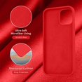 thumbnail image 5 of Compatible with iPhone 12 Pro Max case, Silicone Ultra Slim Shockproof Phone Case with [Soft Anti-Scratch Microfiber Lining], 6.7 inch, Red, 5 of 14