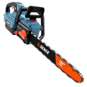 Senix Speedcut 60V Brushless Cordless Chainsaw, 18-Inch, 4Ah Battery & 3A Charger Included,CSX6-M1