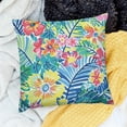 thumbnail image 2 of BANET  Bright Floral Indoor/Outdoor Accent Throw Pillowcase, Plush Fill, Weather, and Fade Resistant  22x22in, 2 of 5