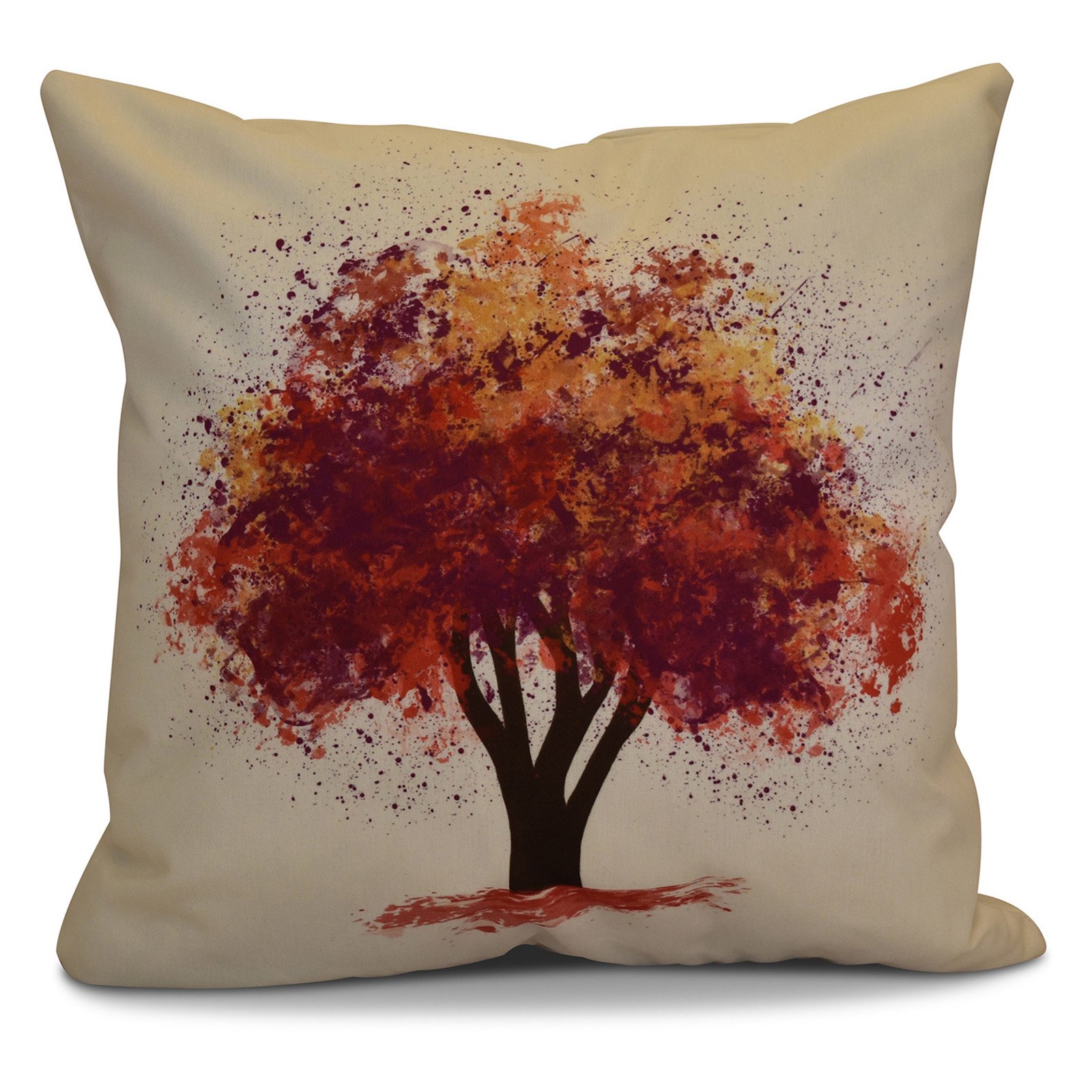 16" x 16" Simply Daisy Fall Bounty Fall Polyester Indoor/Outdoor Pillow, Purple Qty 1