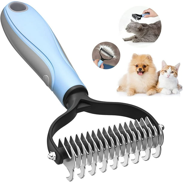 Professional Dog Brush Long Haired Dog and Cat Brush Pet Undercoat Grooming Brushes Removes Undercoat for Dogs and Cats Removes Tangled Hair Knots Walmart