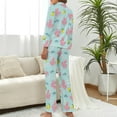 thumbnail image 3 of Top-kevin Latkes Love Challah Season Women's Long-Sleeve Shirt And Full-Length Bottom Pajama Set, 3 of 12