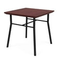 thumbnail image 2 of Mystic Reception Waiting 20x20" Wood End Table / Black Steel / Mahogany, 2 of 5