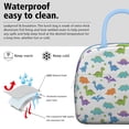 thumbnail image 3 of Womens White Colorful Dinosaurs Clovers Pattern Lunch Box for Work,Insulated Lunch Bag for Women,Loncheras Para Mujer,Leakproof Adult Lunch Bag for Work,Beach,Travel,Picnic,Camping, 3 of 7