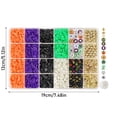 thumbnail image 3 of Polymer Clay Heishi Beads Jewelry Making Kit Halloween DIY Craft Supplies with Black Gold Letter Beads Spooky Festive Charms for Handmade Holiday Bracelet Necklace Jewelry Designing, 3 of 6