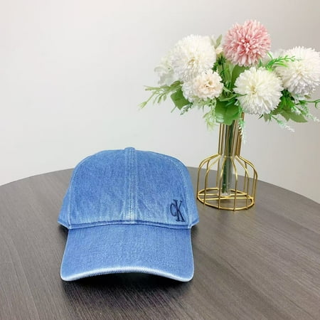 

Calvin Klein 45003382 Washed Denim Embroidered Logo Baseball Cap IN Blue