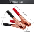 thumbnail image 2 of HUGFEGWE 10Pcs 30A Heavy-Duty Insulated Alligator Clips,Battery Crocodile Electrical Test Clamps,Battery Charger Clamp for Car Auto Vehicle Boat Red and Black U2536-18348, 2 of 9
