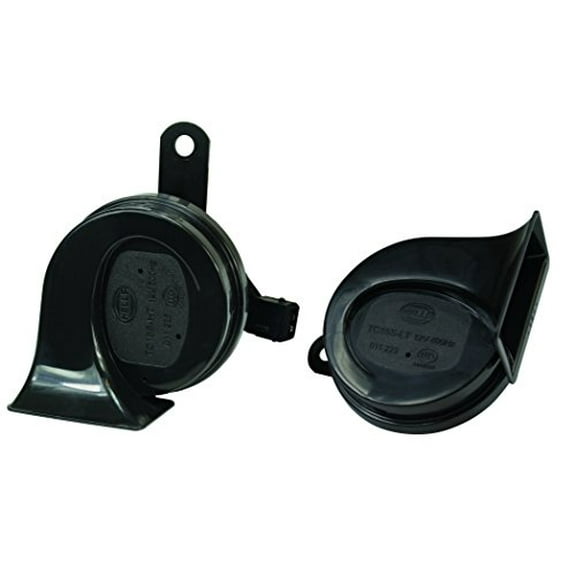 HELLA 012010891 Black 12V BX Trumpet Horn Kit (Peugeot)