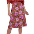 thumbnail image 4 of Moomaya Jupe Imprimée pour Femmes en Poly Spandex Tenue Décontractée Jupe d'Été pour Filles, 4 of 5