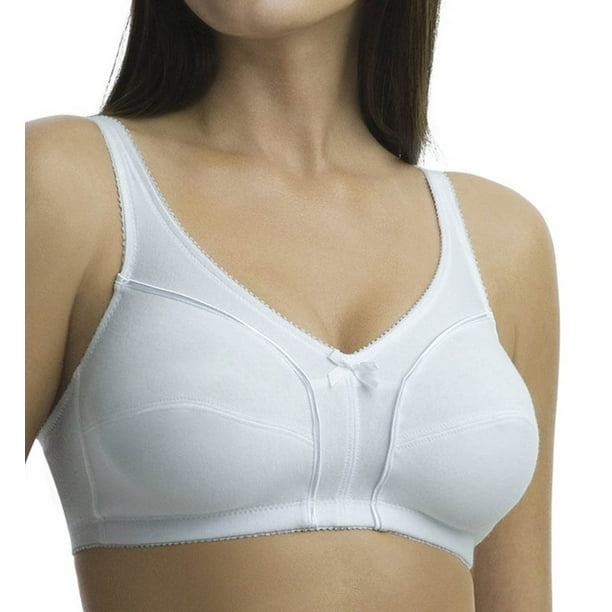 Women's Fruit Of The Loom 96825 Seamed Wirefree Bra (White 38C)
