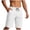 White, variant on Yievot Men's Running Shorts 7 Inch Inseam Lightweight Breathable Athletic Shorts for Running Sports Gym with Pockets Drawstring Elastic