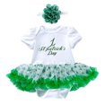 thumbnail image 3 of Gibobby Ropa Para Bebe Infant Baby Newborn Print Girls Boys Fall manga corta St. Patric.k's Day Romper Body Dress Ropa(D, 12-18 Meses), 3 of 4