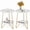 White, variant on Finmind Modern 2-Tier Round End Table, Small Faux Marble Side Table with Shelves and Metal Legs for Living Room, Bedroom, Black & Gold