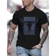 thumbnail image 1 of [Wild West Graphic Tee] Summer Perfect, Men's Wild West Western Bull Skull Graphic Tee - Breathable Polyester, Casual Crew Neck, Short Sleeve, 1 of 6